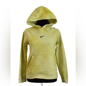 Nike Peace Love Basketball Hoodie Yellow Tie Dye